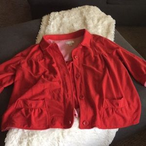 Red Button Up Coat